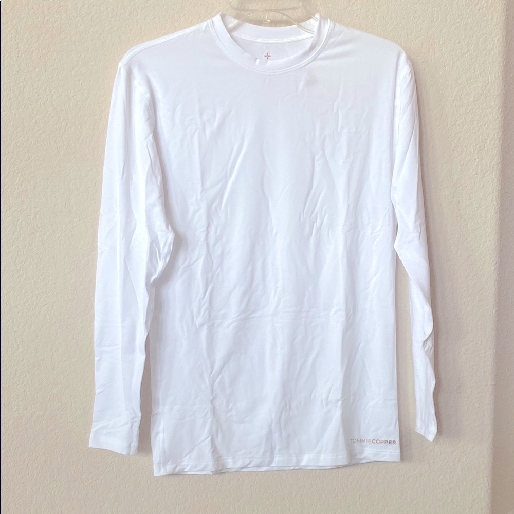 Tommie Copper Core Long Sleeve Crew Shirt White Size M